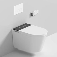 Chasse d'eau automatique Closestool Cuvette de toilette intelligente Articles sanitaires Placard Smart Wc Bidet Douche Ensemble de toilette