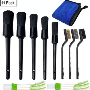 Kit de brosses de lavage et de detailing automobile 25 pièces – Ensemble professionnel d'entretien et de nettoyage pour voitures - Product Image 2