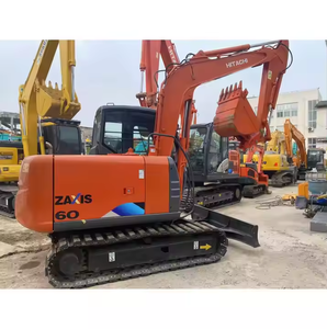 Prix bas 95% nouveau mini-pelle d'occasion de 6 tonnes ZX60 Pipeline creuser avec garantie de marque moteur puissant à vendre - Product Image 1