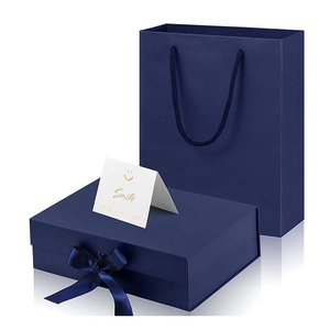 Luxury Foldbable Gift <b>Packing</b> Boxes for Clothes Hot Sale Magnet Folding <b>Box</b> With Ribbons - Product Image 1
