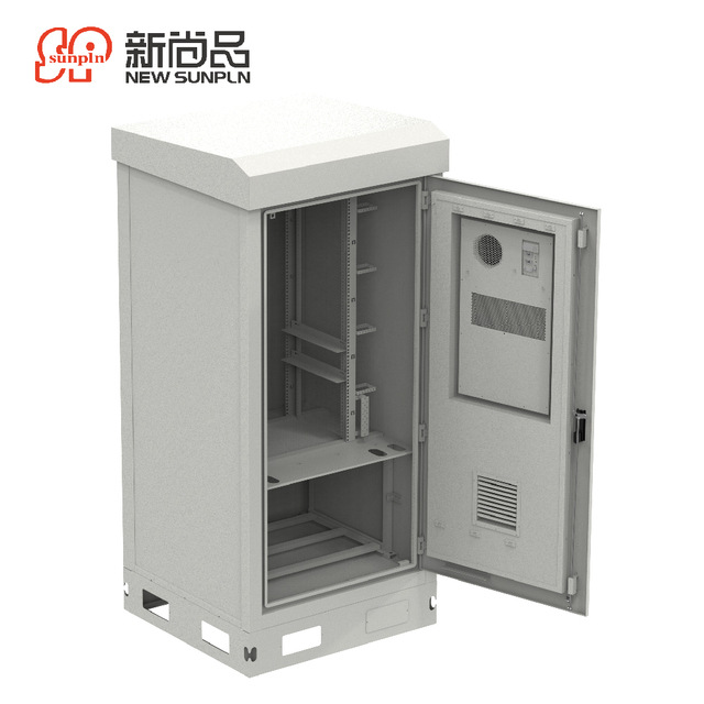 Outdoor Server Cabinet Customized Waterproof IP 55 High Level Storage With Cooling System
