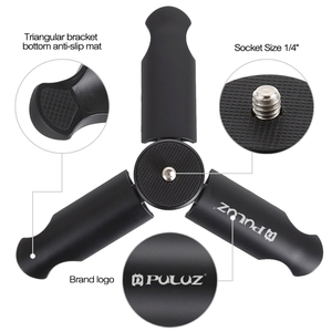 Mini support de bureau portable bon marché support de téléphone universel PULUZ Mini trépied en plastique avec support à pince - Product Image 3
