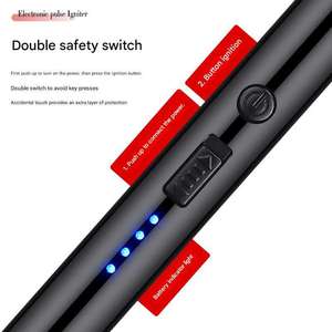 Creative Electronic Kitchen <b>Lighter</b> <b>Windproof</b> Ignition Iron Construction Multifunction Arc Pulse Stick for Candle Use - Product Image 3