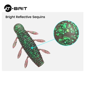 เหยื่อรูปจั๊กจั่นแบบหลายขา6ชิ้น/ถุง5สีใหม่5.5ซม. 6.5กรัมเหยื่อดักแด้มันฝรั่งจมช้าแมลงทะเลเอเชียปลา<span class=keywords><strong>กะพง</strong></span>ดำ<span class=keywords><strong>ปลา</strong></span>คาร์พ - Product Image 4