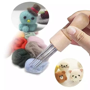 Strumenti per infeltrimento ad ago in feltro di lana manico in legno strumenti in feltro di lana - Product Image 6