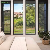 Ventana Fija de Aluminio con Rotura de Puente Térmico, Bien Aislada, Resistente a Impactos, Ahorro de Energía, Construcción de Alta Calidad