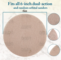 Disque de ponçage en maille de 6 pouces de haute qualité avec fixation auto-agrippante, papier abrasif en filet pour l'extraction des poussières, idéal pour le ponçage du bois, des meubles et des carrosseries automobiles