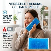 Packs de glace souples et flexibles réutilisables, packs de gel chaud et froid pour les blessures, les maux de tête, les douleurs articulaires, pack de glace pour le confort
