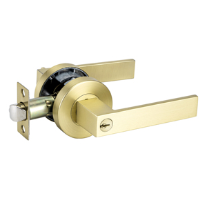 Set Maniglia per Porta d'Ingresso in Lega di Zinco con <span class=keywords><strong>Serratura</strong></span>, Finitura Oro Opaco, Viti Nascoste, Resistente - Product Image 1