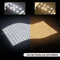 Lámina LED DC24V CCT 2700K 6500K Ajustable, Lámina LED de Doble Color, SMD 2835, Panel de Luz Ultrafino