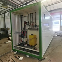 Station d'épuration des eaux usées MBR personnalisée 20m³/H, installation au sol, système conteneurisé PLC OEM/ODM pour projets municipaux