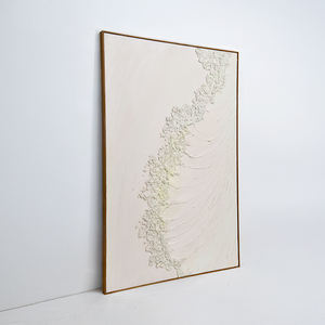 Décor à la maison Texture Wabi Sabi oeuvre abstraite paysage marin 3D affiche peinte à la main Shenzhen mur Art toile peinture avec <span class=keywords><strong>cadre</strong></span> - Product Image 2