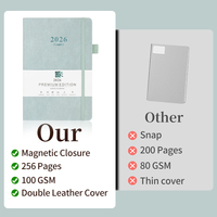 Carnet en cuir PU A5 personnalisé avec logo imprimé pour événement promotionnel, journal personnalisé avec stylo