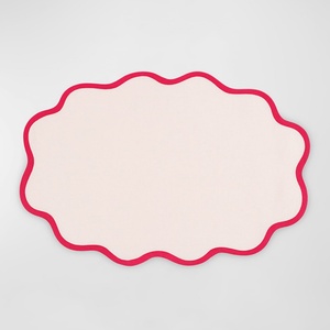 Natural Flax 35*50cm Scalloped Embroidered Edge French Luxury Pure Fabric Cotton <b>Linen</b> <b>Cloth</b> Napkins Dining <b>Table</b> <b>Linen</b> - Product Image 3
