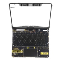 Keyboard Ajaib Transparan Cyberpunk OEM/ODM Pabrik dengan Rotasi 180, 360 Derajat dan Lampu Latar 7RGB untuk iPad 10.9'', 11'', dan 12.9''
