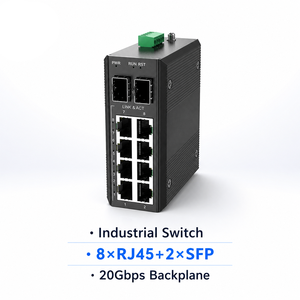 Switch de Red Gigabit Ethernet de Grado Industrial Hosecom, Fuerte Protección Contra Interferencias, Reconocimiento Automático Inteligente MDI/MDIX, Switch PoE - Product Image 1
