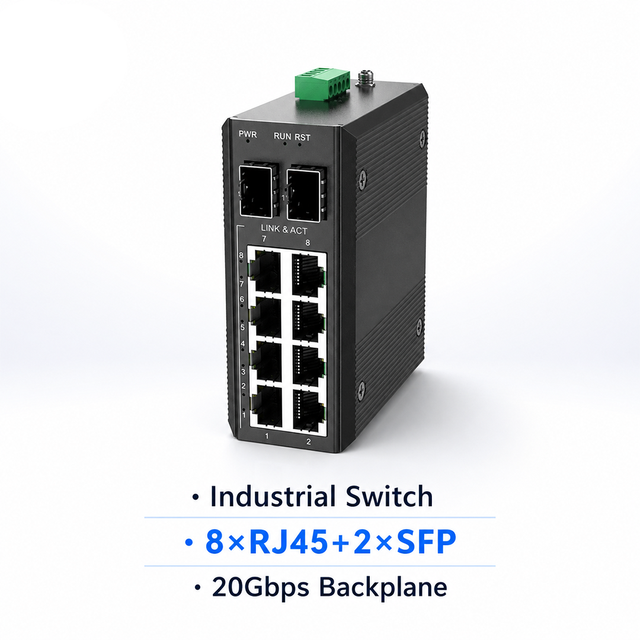 Hosecom Industrial Grade Strong Anti-Interference Gigabit Ethernet Network Switch Smart MDI/MDIX Auto Recognition Poe QoS 20G