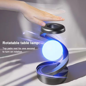 Lampe à boule lévitante 3D avec charge sans fil, lampe de table lune flottante RGB, lampe flottante sans fil rotative, décoration - Product Image 2