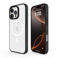 Coques de téléphone ultra-fines magnétiques en acrylique transparent de 1,5 mm pour iPhone 16 15 Pro Max, légères et protectrices