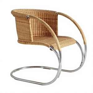 HNH Craft Durable Luxury Rattan <b>Wing</b> <b>Back</b> Leisure Occasional Arm <b>Chair</b> Modern Outdoor Furniture for Living Room Made in Vietnam - Product Image 1