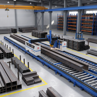 Machine de découpe laser à fibre CNC automatique 5 axes 12000W 20000W 30000W pour poutres en H avec support PLT