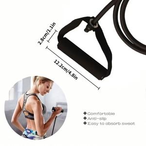 Resistance <b>Bands</b> With Handles Exercise <b>Workout</b> for Men Women Strength Training Equipment at Home 5 Levels Tube <b>Band</b> Pull Rope - Product Image 3