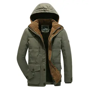 2024 Winter New Men's Cotton-padded Household Plus Fleece Thickened Winter Warm Casual Large Size Cotton-padded Jacket