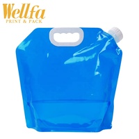 Pochette à bec personnalisée 2L 3L 5L Emballage debout avec poignée pour bière de qualité alimentaire jus huile boisson eau liquide sacs à bec