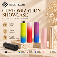 Flacon testeur de parfum mini 10 ml en PETG, tube pulvérisateur transparent rechargeable, atomiseur d'échantillon pour parfum