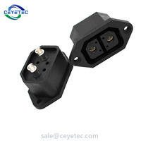 Ensemble de base de port de charge pour scooter électrique 2+4P mâle femelle, connecteur de prise de chargeur de moto électrique