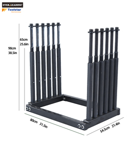 Support de rangement extensible en métal robuste pour pare-brise de voiture, 6 paires de poteaux amovibles, hauteur réglable, protection en mousse PU - Product Image 4