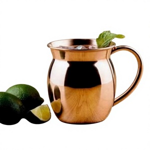 Mirror Polish Copper <b>Beer</b> Mugs Custom Logo Printing Durable Food Grade Eco Friendly Moscow Mule Mug For Party Event Supplies - Product Image 1