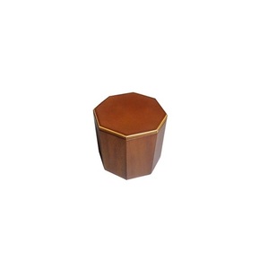 Boîte à thé octogonale en MDF de haute qualité rangement pliable en velours avec couvercle séparé pour les boissons de jardin à la maison - Product Image 1