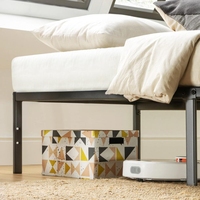 Lit simple en fer moderne et simple, très vendu, pour chambre d'enfant, dortoir scolaire, mobilier.