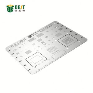 Modèle de soudure de pochoir de rebillage BGA de puce IC en acier japonais de haute qualité pour <span class=keywords><strong>iPhone</strong></span> X 6 Plus <span class=keywords><strong>5</strong></span> <span class=keywords><strong>carte</strong></span> <span class=keywords><strong>mère</strong></span> en acier inoxydable - Product Image 2
