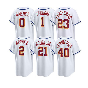 Maglie da Stadio per il World Baseball Classic 2026, Vendita all'Ingrosso, Personalizzate, Economiche, Cucite, Maglia della Squadra Venezuela, Tutti i Giocatori, 40 Contreras - Product Image 3