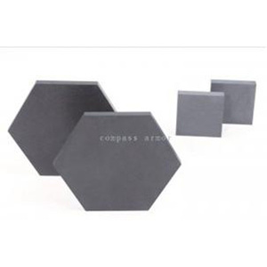 Plaque de protection en céramique SSIC antidérapante en carbure de silicium, plaque d'armure balistique, feuille de céramique, fournie directement par l'usine - Product Image 1