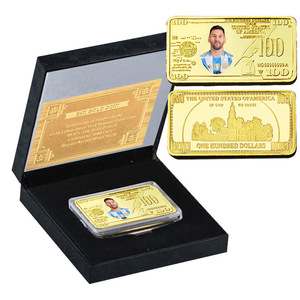 Moneda Conmemorativa Cuadrada <span class=keywords><strong>de</strong></span> Metal Bañada en <span class=keywords><strong>Oro</strong></span> <span class=keywords><strong>de</strong></span> 24K para <span class=keywords><strong>Messi</strong></span>, Liga <span class=keywords><strong>de</strong></span> Fútbol y Estrellas <span class=keywords><strong>de</strong></span> la Copa Mundial, Recuerdo para Aficionados y Coleccionistas - Product Image 4