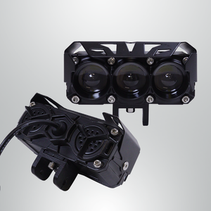 Đèn pha xe máy siêu sáng 3 bóng bán buôn 12-80V LED, đèn sương mù LED hai màu trắng vàng - Product Image 1