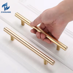 Thiết kế đơn giản chải đồ nội thất Niken xử lý vàng thép không gỉ t thanh kéo cho tủ quần áo/ngăn kéo - Product Image 2