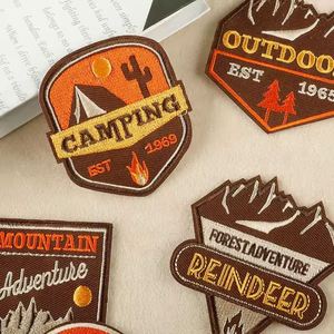 Patchs brodés personnalisés pour le camping et les voyages en plein air, patchs thermocollants pour veste et vêtements - Product Image 2