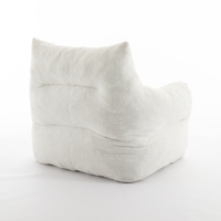 Chaise de canapé moelleuse en velours de style moderne de couleur personnalisable pouf avec matériau en tissu d'ameublement à compression sous vide