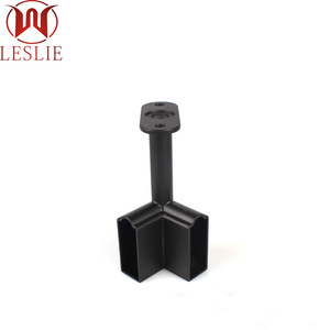 Soporte de esquina de aleación de zinc Leslie para montaje en techo, accesorio para barra de armario, base de tubo de 90 grados - Product Image 4
