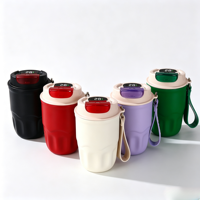 Thermos Smart Coffee Cup, bouteille isotherme en acier inoxydable 316, pour hommes et femmes, pour l'extérieur