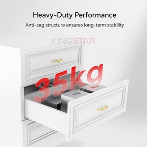 Mỹ loại 3 lần van điều tiết giỏ ngăn kéo ẩn Kính thiên văn đường ray mềm đóng undermount giấu Ngăn kéo trượt - Product Image 5