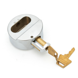 Meistverkauftes 73mm Anti-Bohr-Vorhängeschloss Hochwertiges Stahl-Hockey-Puck-Schloss mit Neuem Design Wasserdichte Schlüsselschlösser - Product Image 5