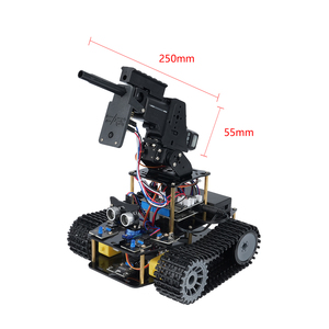 Kit Robot Tank Realistis dengan <span class=keywords><strong>Sensor</strong></span> Hambatan yang Dapat Diprogram untuk Kontrol Mobile - Product Image 5