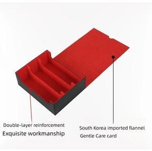 Luxury Customized PU Leather Deck Box with Removable Divider for 3000+ Cards, Protective Card Case for MTG Yu-<strong>Gi</strong>-Oh TCG Gaming - Product Image 4