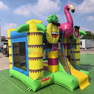 Commercial kids <b>bounce</b> house for party chateau gonflable inflatable flamingo bouncy <b>castle</b> - Product Image 2