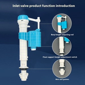 Accesorios universales para tanque de inodoro ABS Flotador de <span class=keywords><strong>agua</strong></span> para válvula de <span class=keywords><strong>entrada</strong></span>/drenaje Baño Universal Wc Blister Suit - Product Image 2